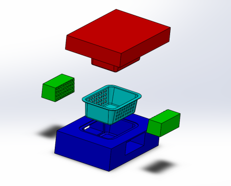 在Solidworks中设计篮子模具