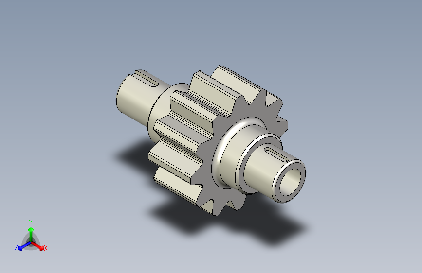 Autodesk+Inventor中的齿轮轴+__+Inventor教程+__+齿轮设计+__+cad教程+__+inventor