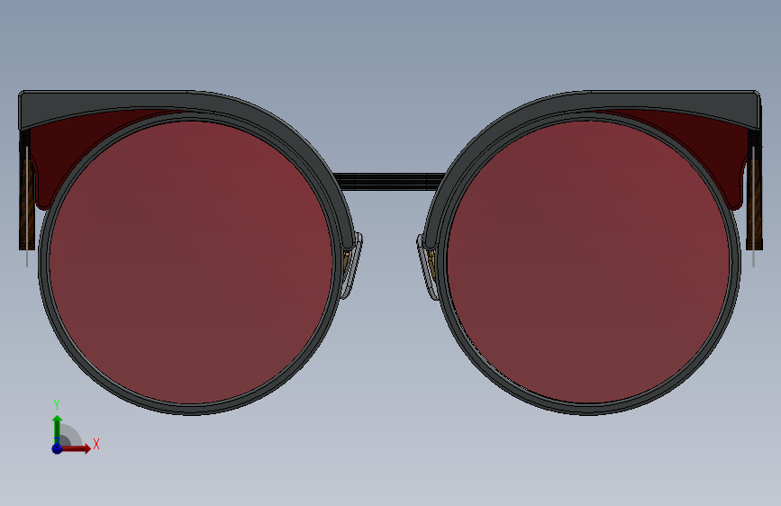 复古潘托 sunglasses 正面视图