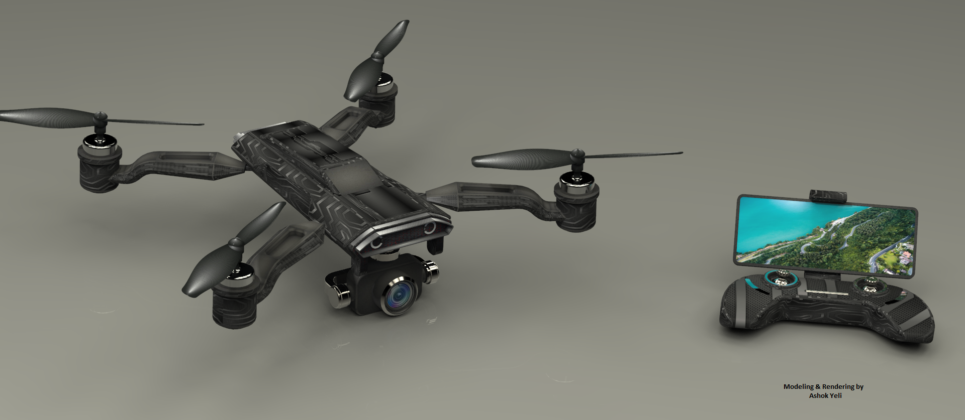 相机无人机造型 STP格式