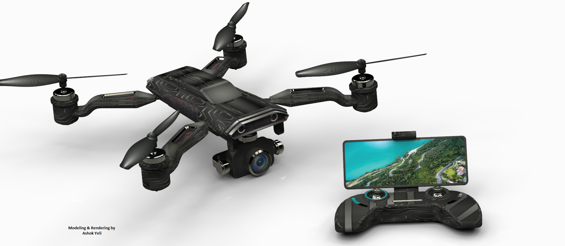 相机无人机造型 STP格式