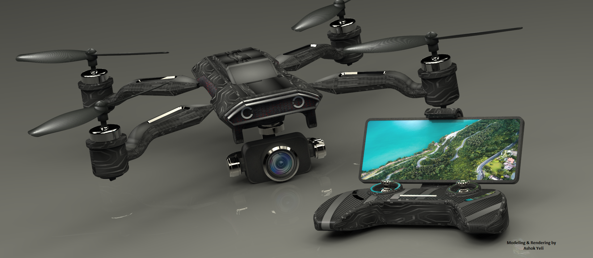 相机无人机造型 STP格式