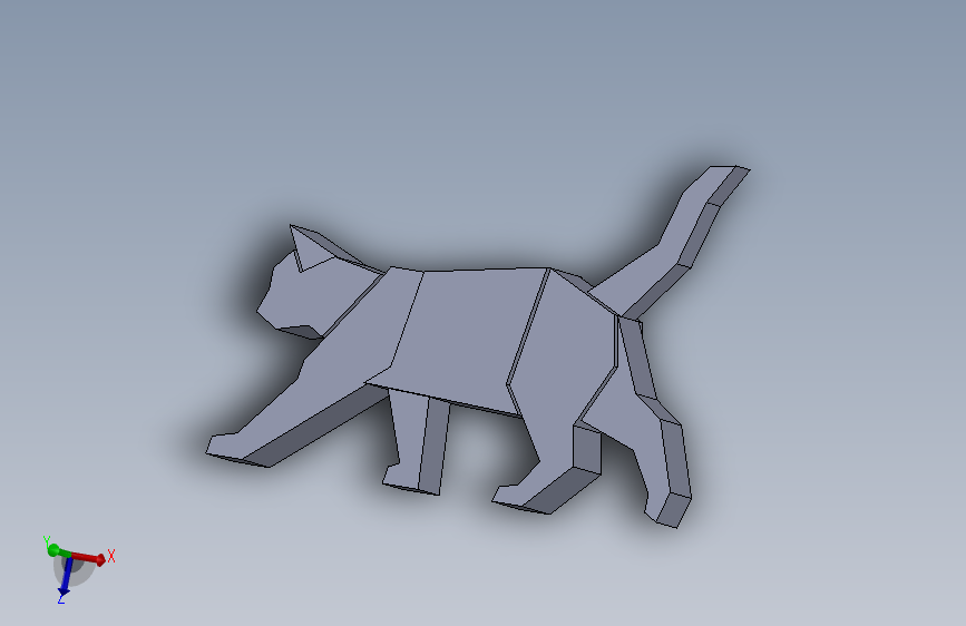 猫 3D 模型