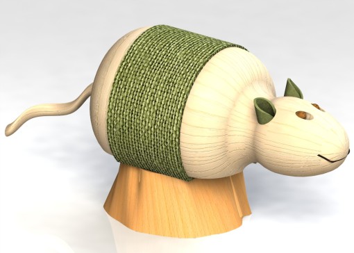 猫在树桩上