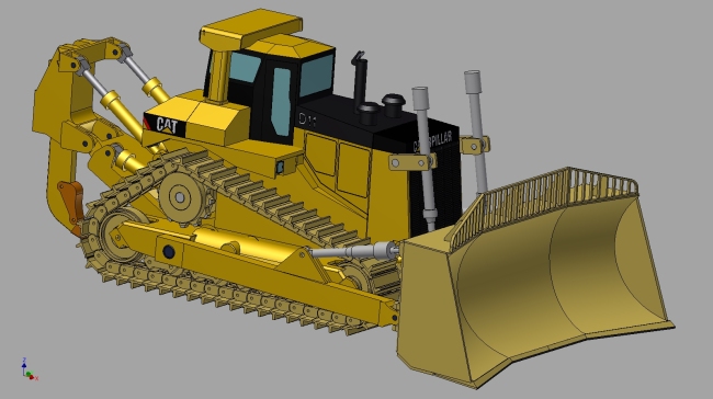 用于3D打印的CAT D11推土机