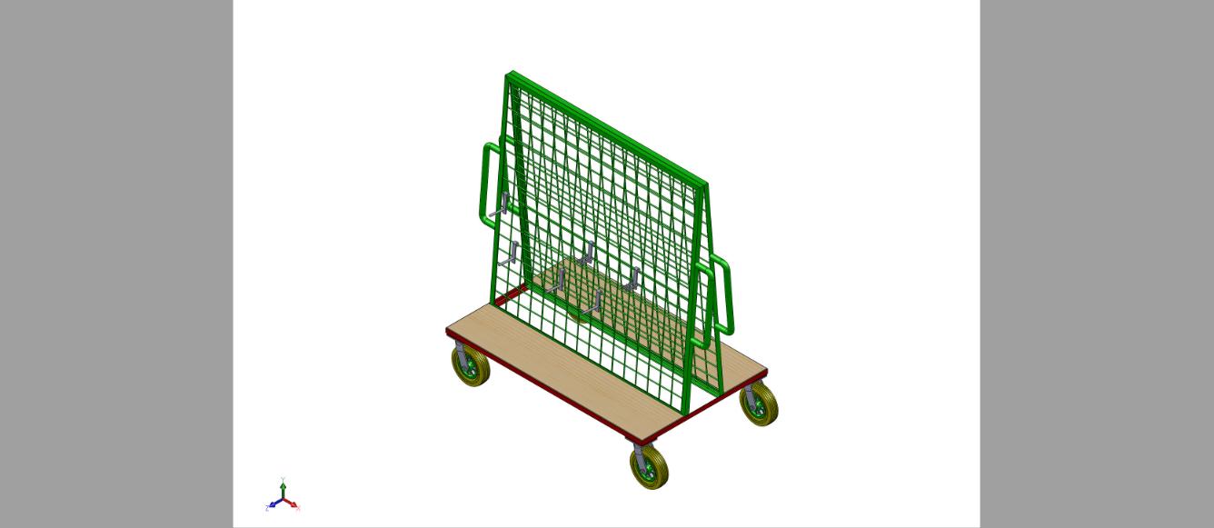 SW2009 绘画手推车