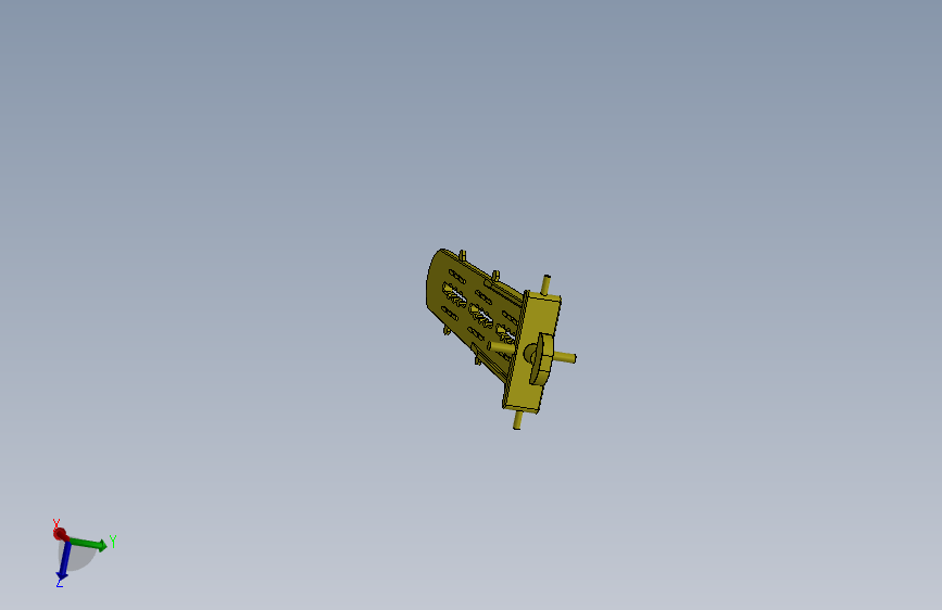 AC 导流板机制 CAD 设计和 3D 动画