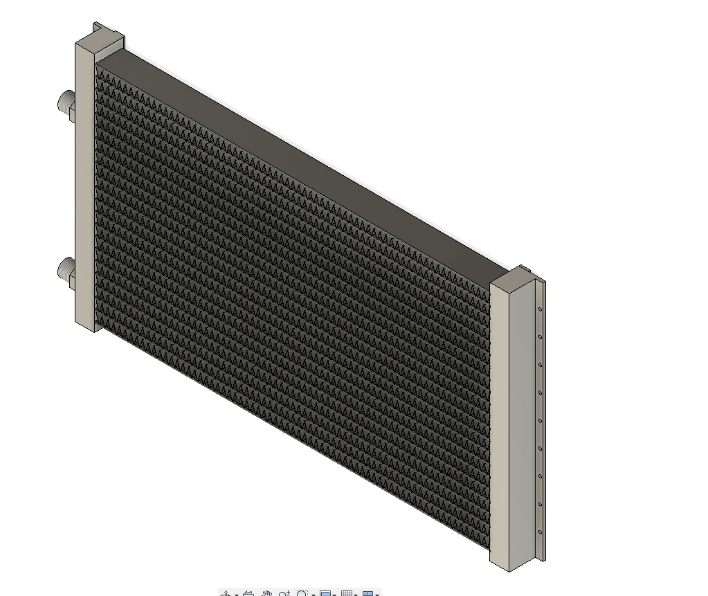 CBS AC冷凝器 480x250x30(包括螺纹连接)