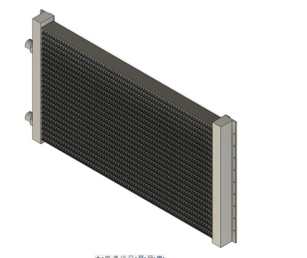 CBS AC冷凝器 480x250x30（包括螺纹连接）