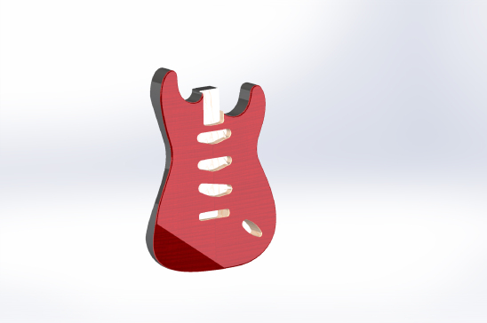 FlameTop Stratocaster 无护弦板