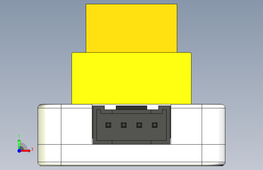 M5STACK_Mini_3A_继电器模块 正面视图