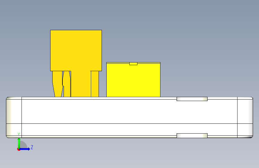 M5STACK_Mini_3A_继电器模块 左侧视图