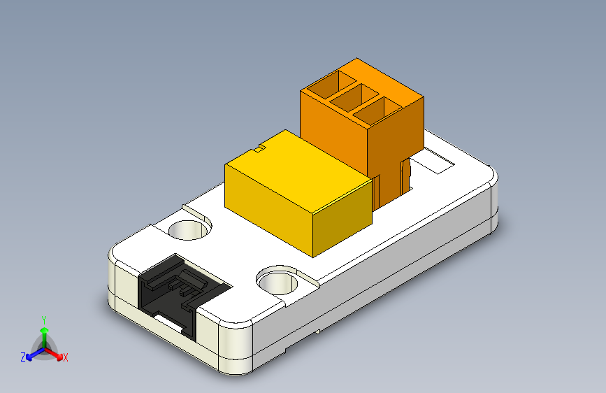 M5STACK_Mini_3A_继电器模块 主视图