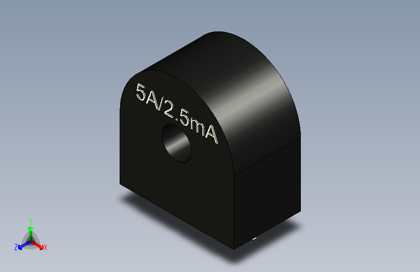 PCB安装电流互感器 5A-2p5mA 12.7mm间距