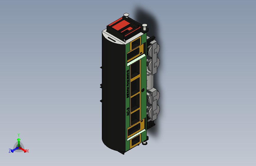 wdm 3d机车与铁路交流车厢。