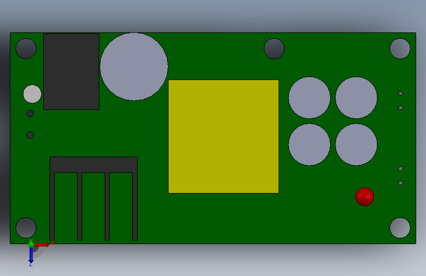 电源 AC-DC_ 85-265V 转 12V_1A _ 5V_1A 俯视图