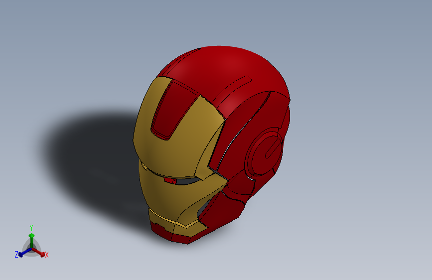 钢铁侠头盔Solidwork