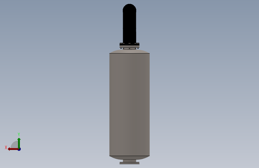 排气消声器 背面视图