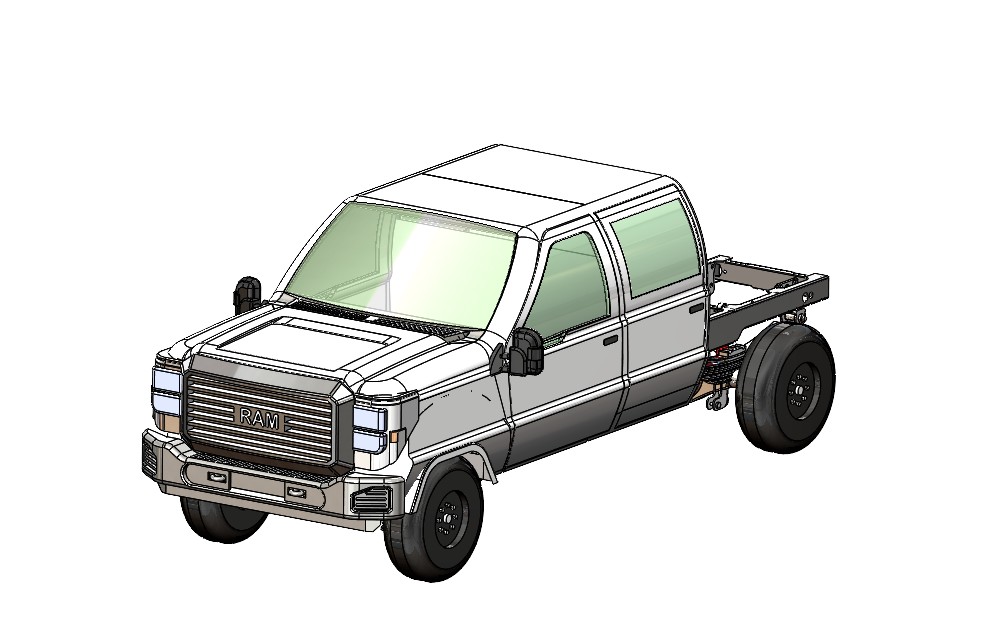 RAM 2500 重型（HD）皮卡车  STEP格式