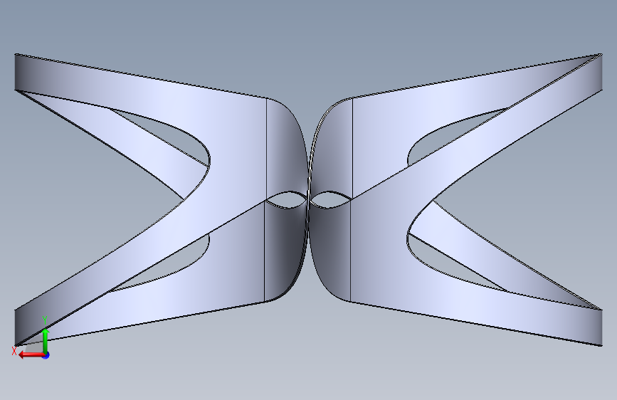 3D表格 背面视图