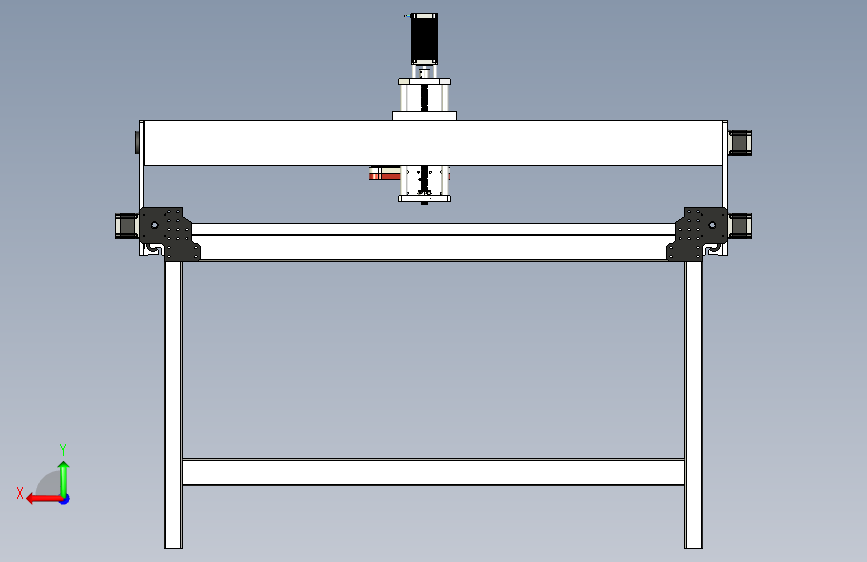 DIY 桌式 CNC 雕铣机 背面视图