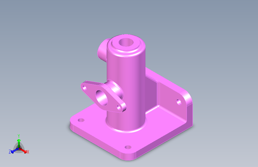 3D CAD 基础练习_管道连接器_Autodesk Inventor Pro