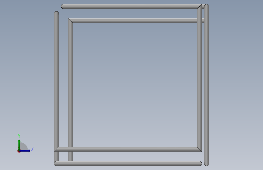 表格 3D 模型 左侧视图