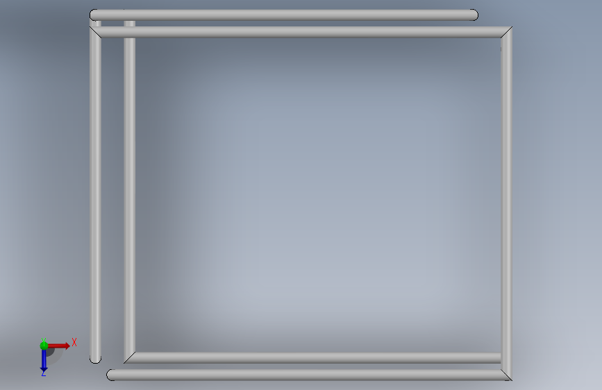 表格 3D 模型 俯视图