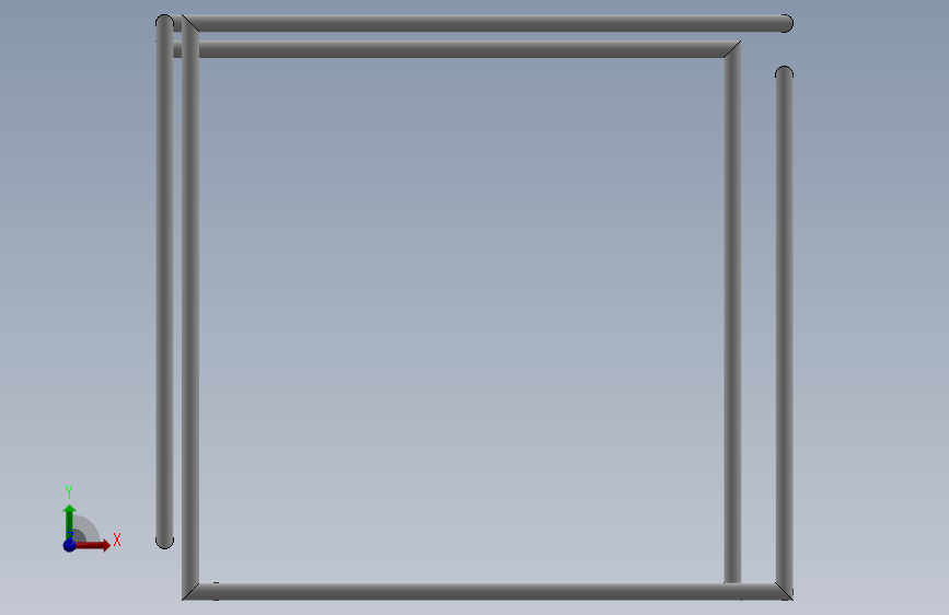表格 3D 模型 正面视图