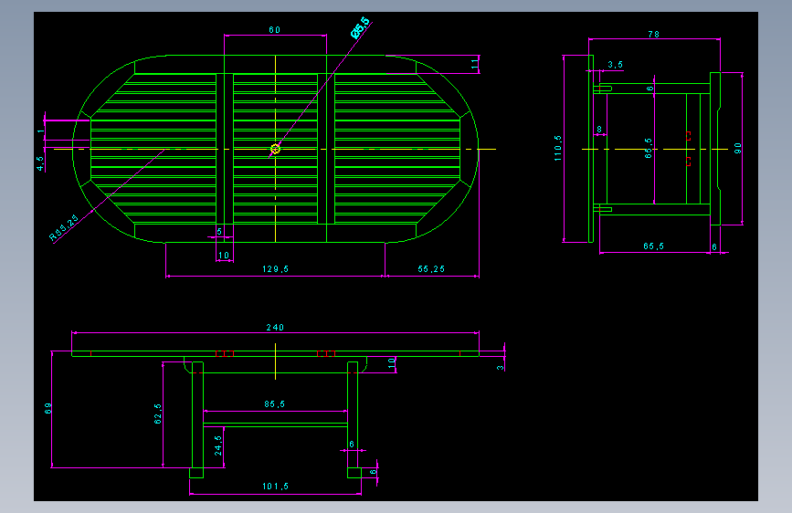 表格模型 2D - AutoCAD 练习