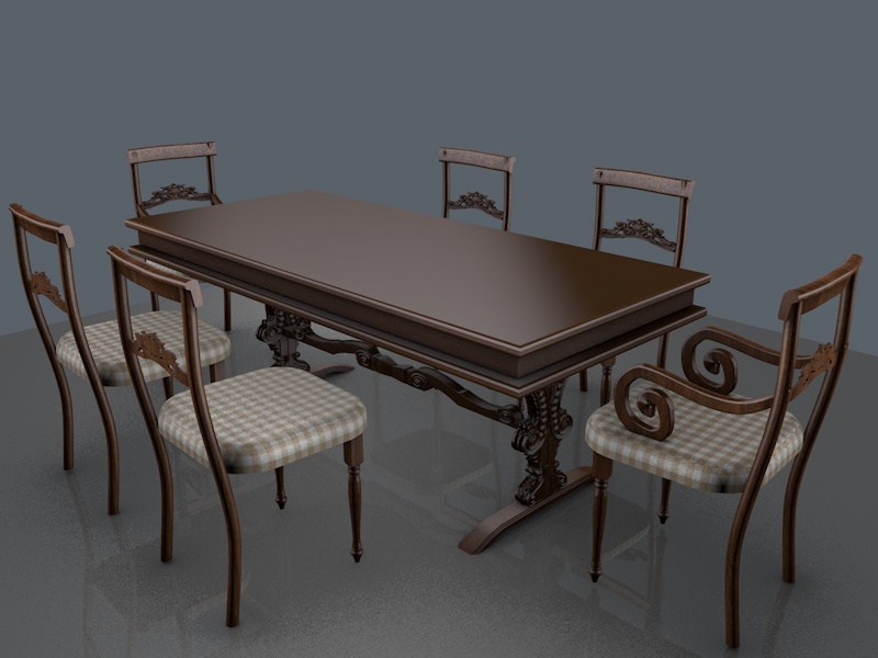 餐桌和椅子 苏尔沃