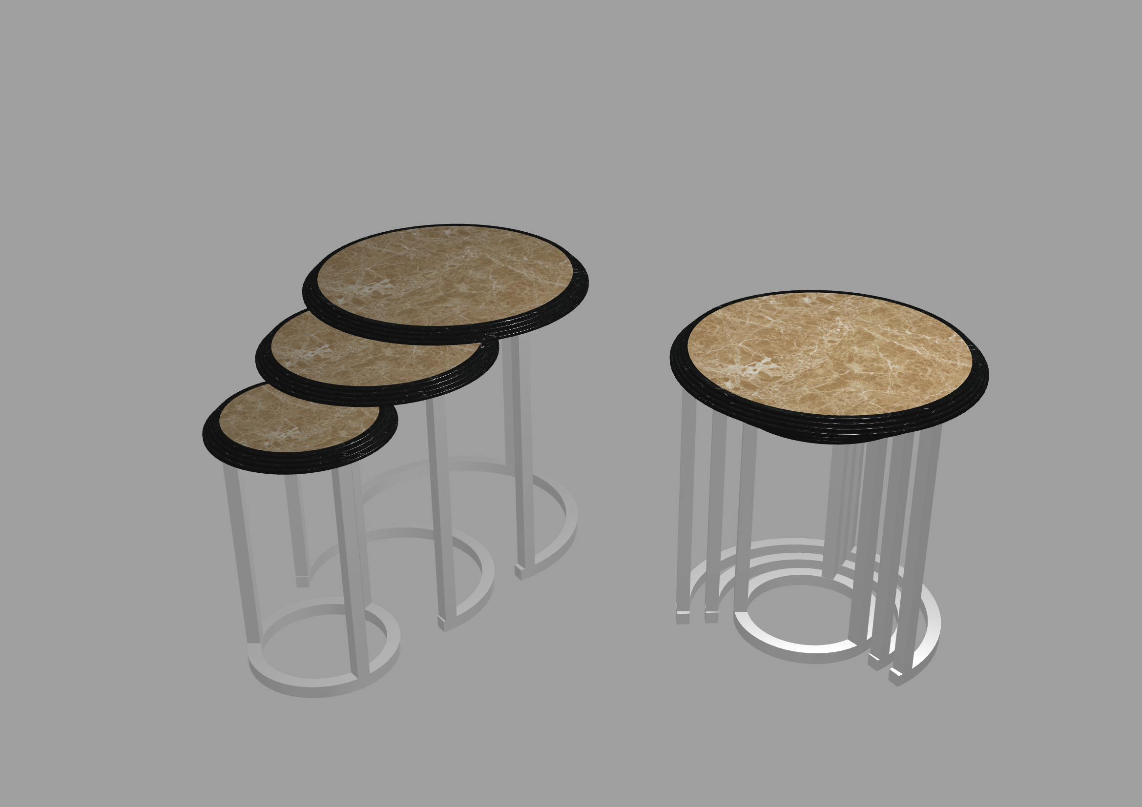 大理石咖啡桌 (2)