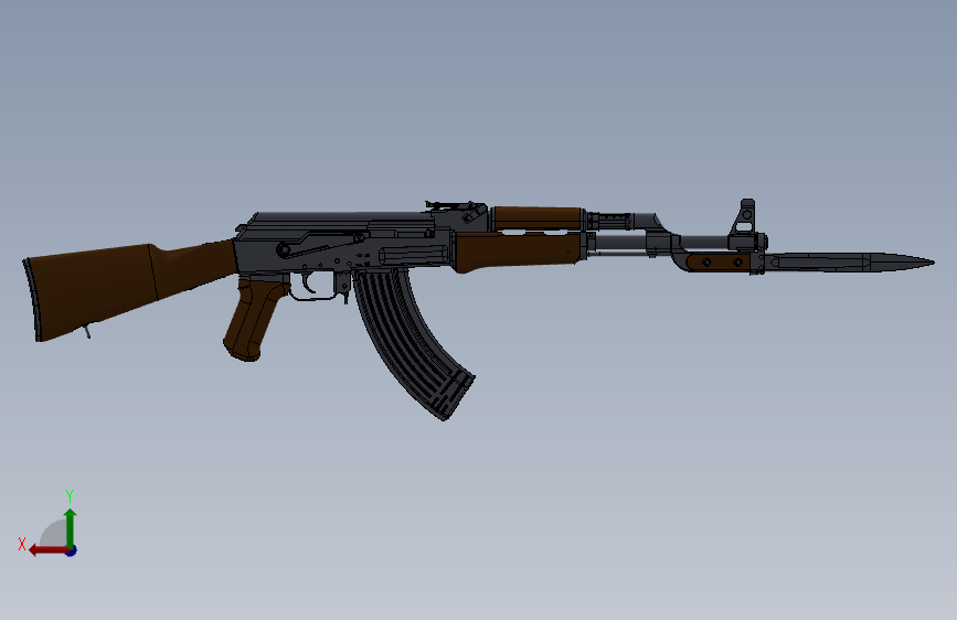 ak-47-type-3-1955-1960 背面视图