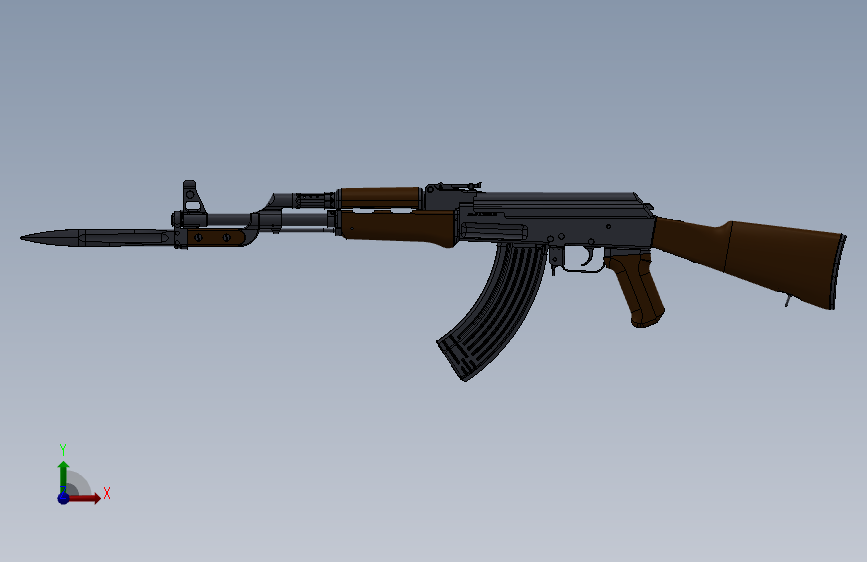 ak-47-type-3-1955-1960 正面视图