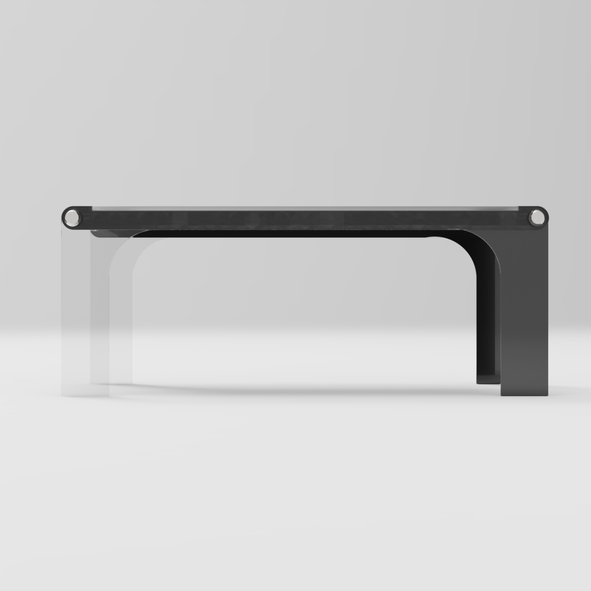 来自“黑白”系列的桌子。