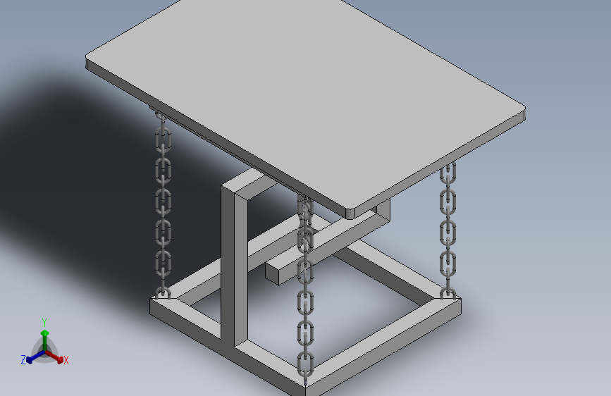 链式桌 3D