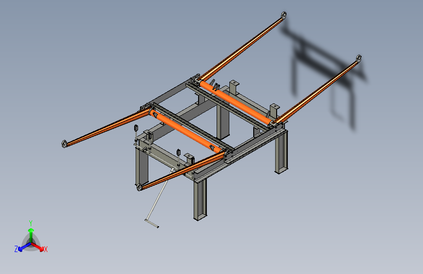 拼装万向节的桌子
