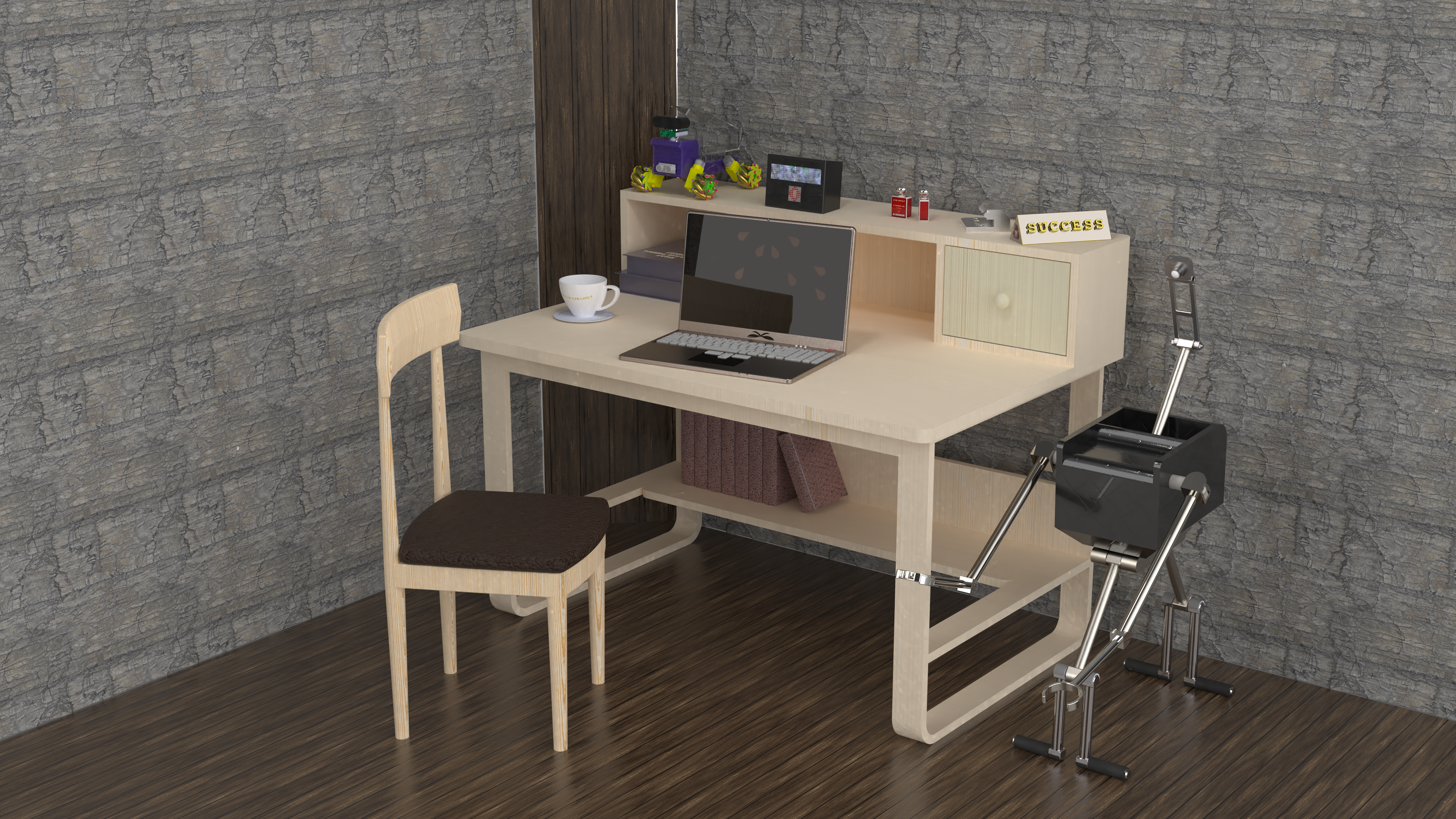 为学生和工作站准备的桌子