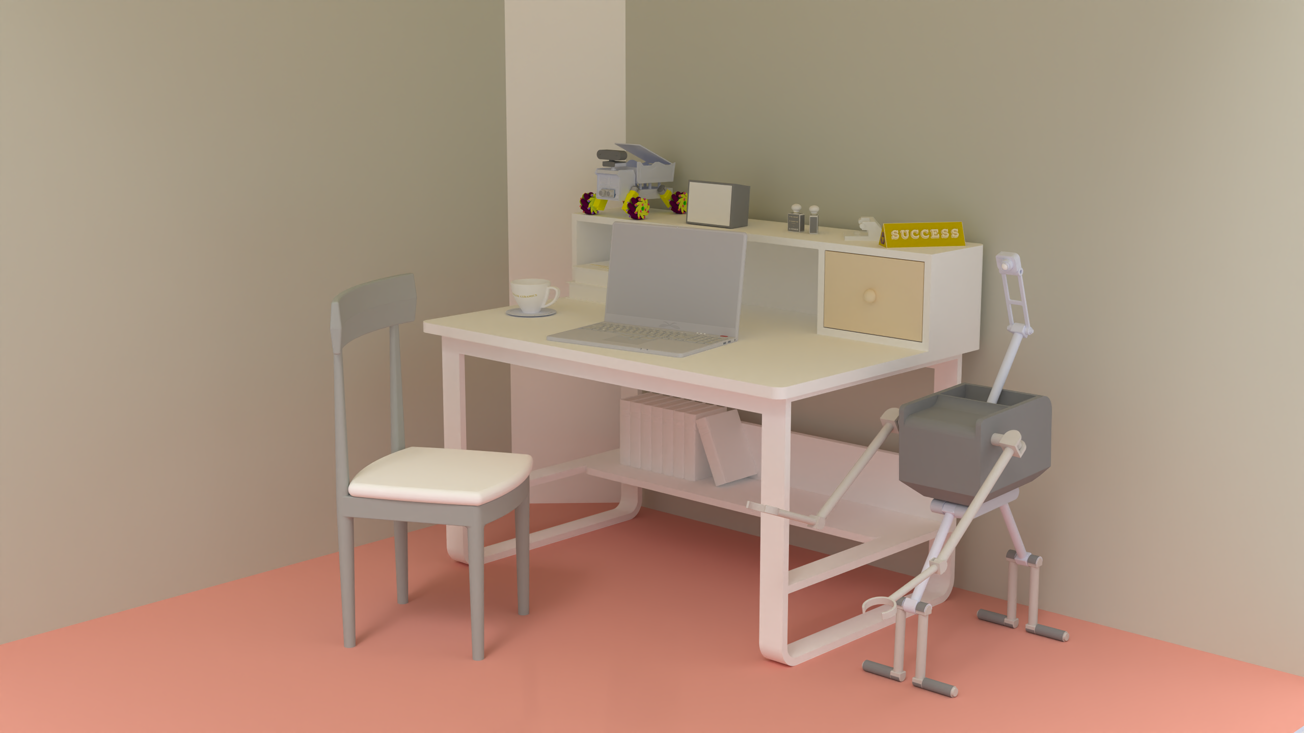 为学生和工作站准备的桌子