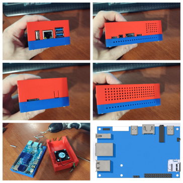 Orange Pi5 板子 + 带 40mm 风扇的机箱 + 3D 打印的 STL 文件