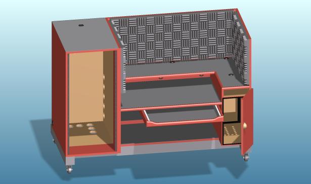 紧凑型音乐工作室家具 #3