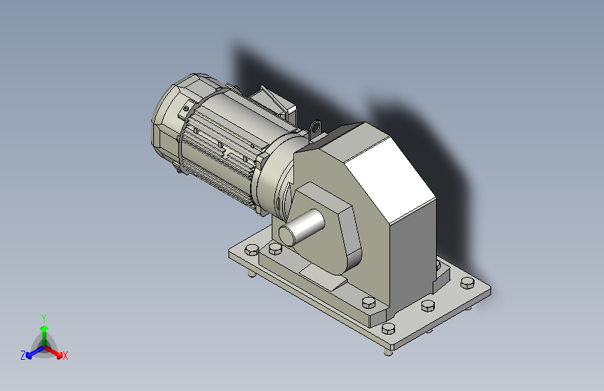 齿轮马达双轴减速器