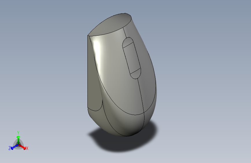 鼠标-使用线框和表面设计 catia