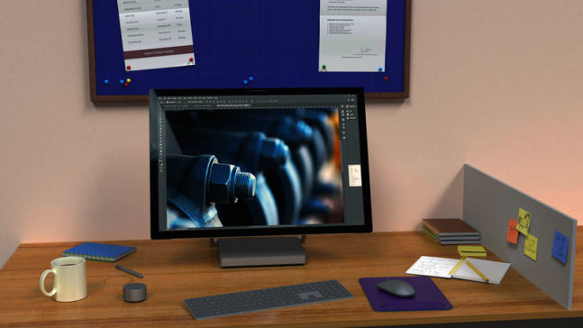 微软Surface Studio办公桌