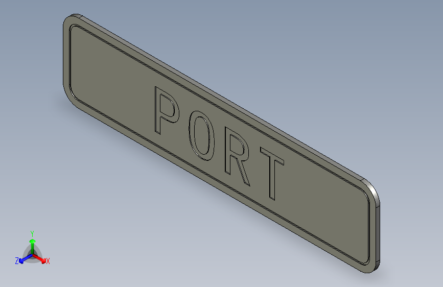 3MPVC标牌-PORT