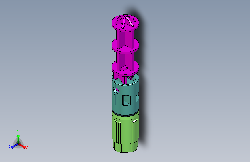 卡爪产品3D_长型