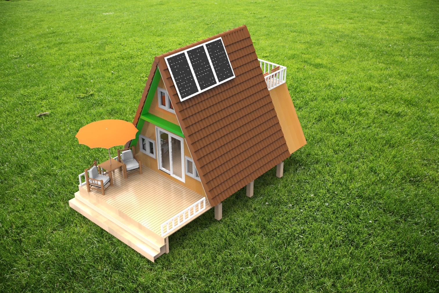 太阳能家用系统。