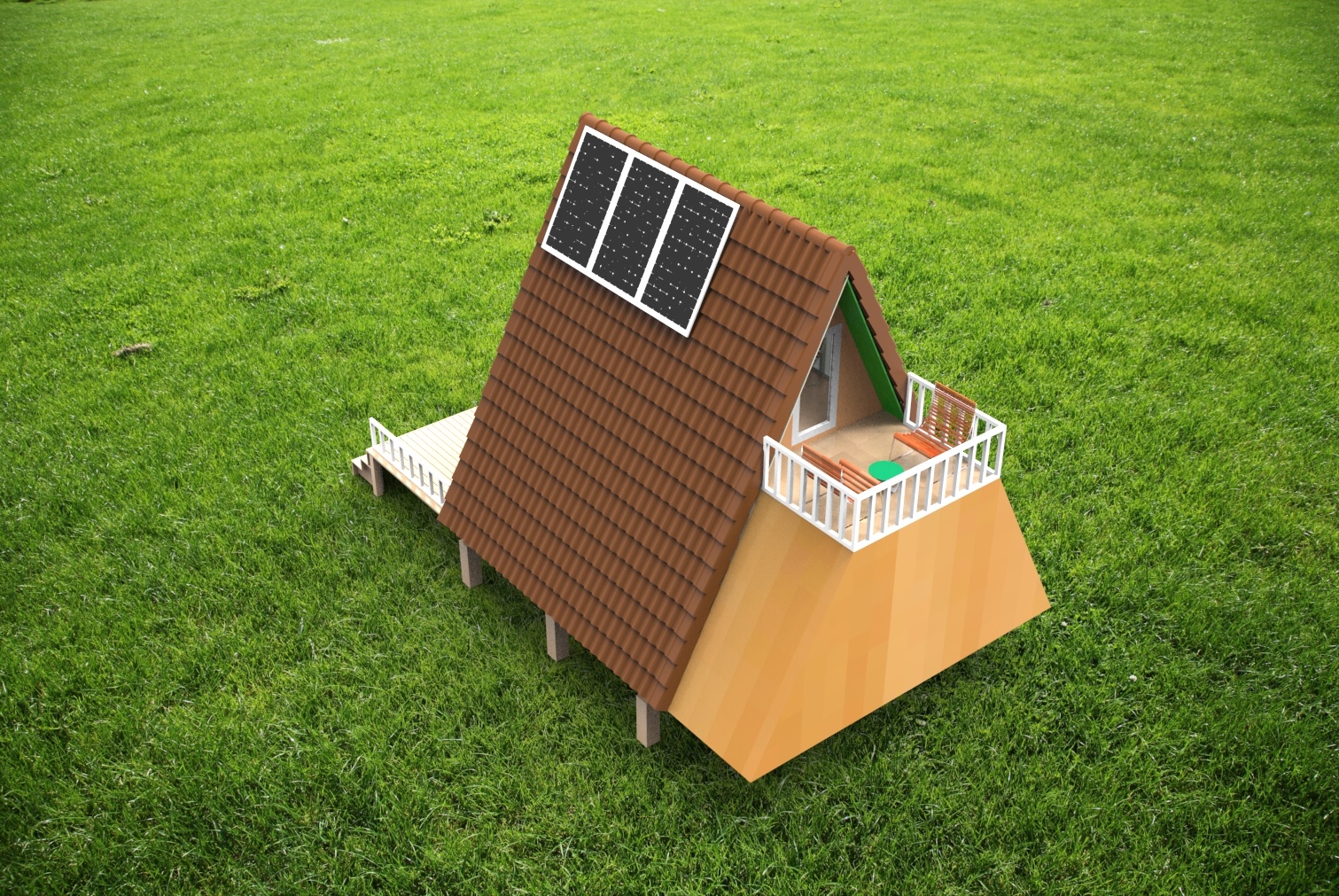 太阳能家用系统。