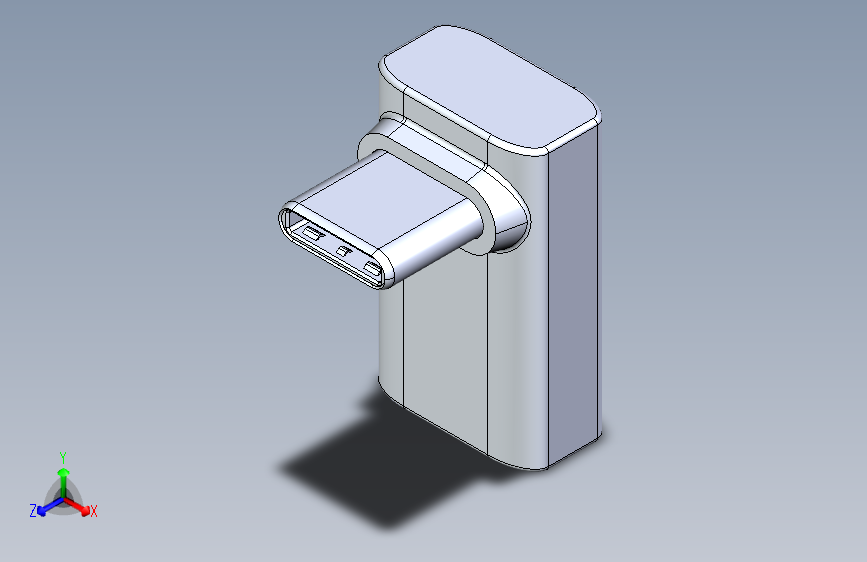 USB Type-C 公对母直角转接器