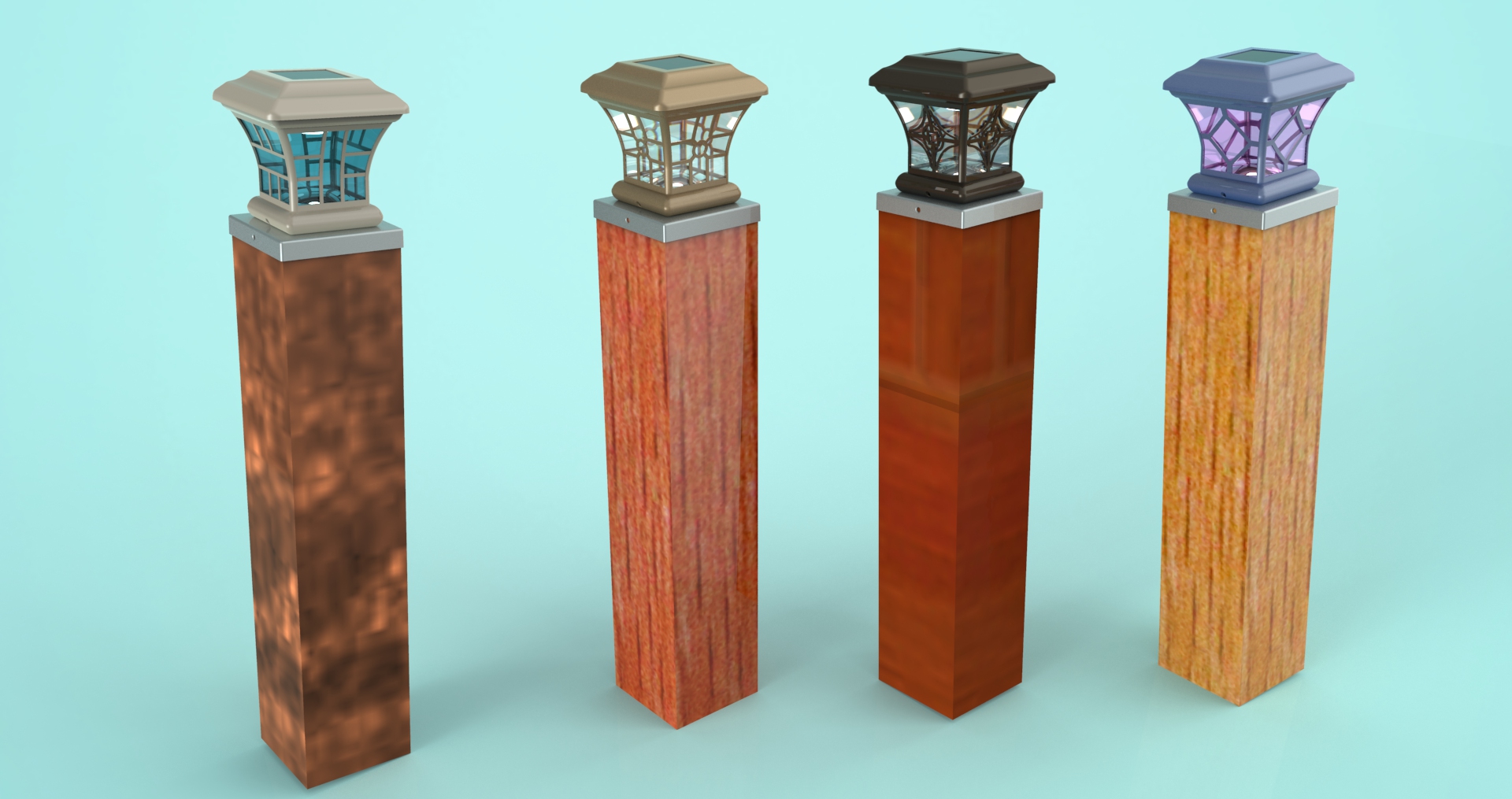 新风格太阳能柱顶灯